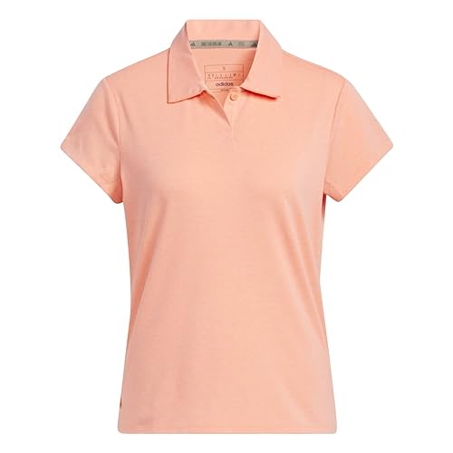 Polo de golf adidas heather femme en maille chinée