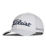 Titleist Tour Performance Golf Hat, White/Navy