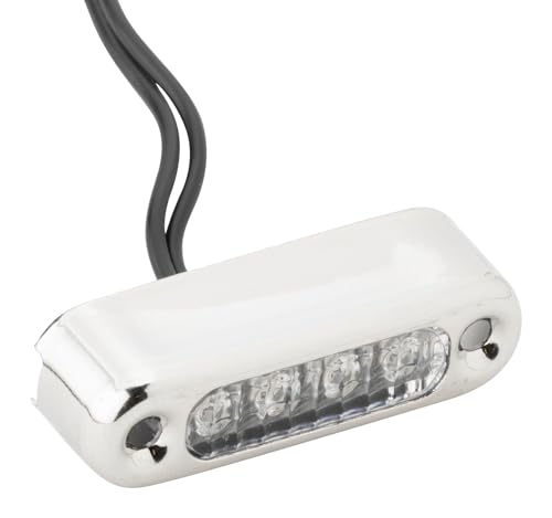 Attwood 6350B7 LED Micro Lights, Stainless Steel Bezel, Vertical Mount, Blue Light, .66-Watt Draw at 12 Volts DC