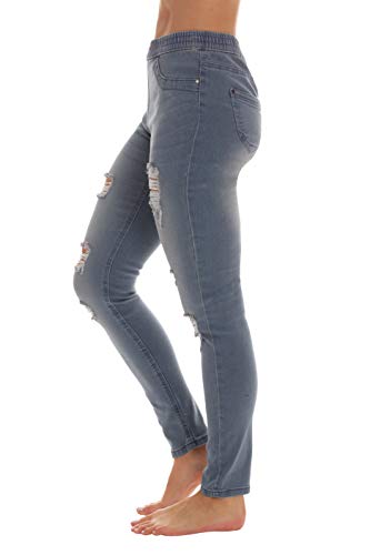 Just Love Ripped Denim Jeggings for Women Jeans Leggings2