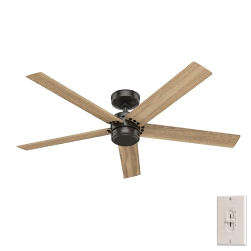 Image of Hunter Burton, Outdoor or Indoor, Ceiling Fan, 52 inch, Noble Bronze
