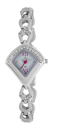 Maxima Brass Analog Silver Dial Womens Watch-36812Bmli, Band Color-Silver (B01A5J64G4) Amazon Price History, Amazon Price Tracker