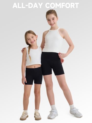 Image of 8 Pack Girls Shorts Bike Shorts Toddler Biker Cartwheel Multi-Color Dance Under Dress Girls Clothes
