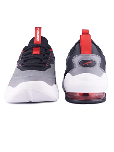 FURO Lace Up Comfortable Stylish Outdoor Running Sports Shoes for Men R1046 Grey