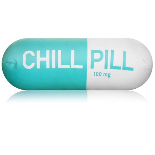 Chill Pill Pillow, Preppy Pillows, Funky Pillows for Decor and Relaxation, Coastal Dorm Pillows for Teenagers, Aesthetic Throw Pillows, Y2k Throw Pillows for Students Teachers Doctors Nurses