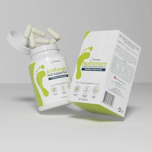 Nutrichom Probiotic Fungal Nail Cleaner Supplement – Fights Fungu...