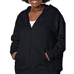 JUST MY SIZE Plus Size ComfortSoft EcoSmart Fleece Full-Zip Women's Hoodie - Image 3