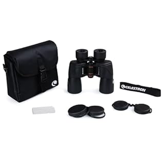 Celestron 72033 SkyMaster Pro ED 7x50 Binocolo astronomia Vetro ED e apertura grande per vista da lunga distanza, rivestimento completamente multistrato XLT, adattatore treppiede e astuccio trasporto