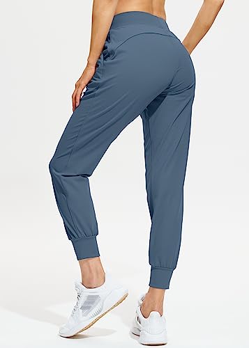 Image of Libin Women's Joggers Pants Athletic Casual Sweatpants Petite /Regular /Tall | Running, Workout, Gym, Yoga, Lounge, Travel, Golf Clothes with Pockets, 4 way stretch, Tapered, Dance Trousers