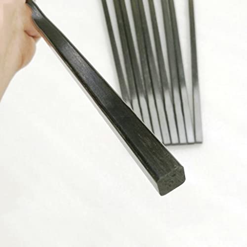 Tige carrée en fibre de carbone solide pultrudée haute performance