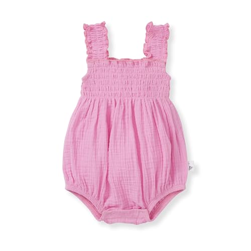 Image of Burt's Bees Baby Romper Jumpsuit, 100% Organic Cotton One-Piece Outfit Coverall