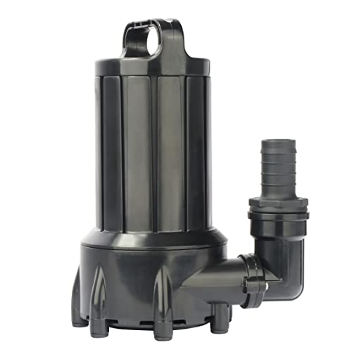 Image of OYO WATER 2000GPH Submersible Outdoor Inline Pond Pump | High Head Water Pump for Garden Waterfall Fountain Water Circulation for Koi Fish Pond