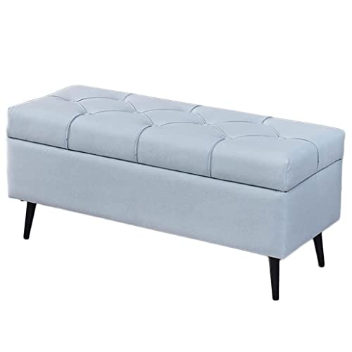 Taburete otomano Tipo sofá, de Gran Capacidad, cómodo, con tecnología de Tela, para cambiarse los Zapatos en la Puerta, con Patas de Metal, Color Naranja (tamaño: 40x40x4