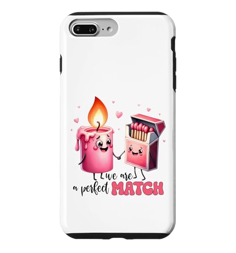 ���킢���L�����h���}�b�`�{�b�N�X We Are A Perfect Match �X�}�z�P�[�X iPhone 7 Plus/8 Plus �p