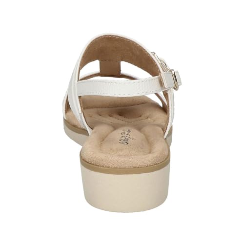 Sandales compensées Caddo serpent blanc confort 40.5 - 6