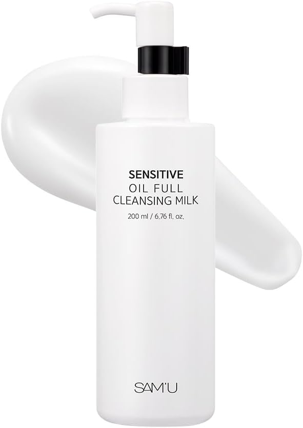 サミュセンシティブオイルフルクレンジングミルク200ml SENSITIVE OIL FULL CLEANSING MILK 洗顔剤 オイル メイク落とし 保湿 乾燥肌 乾燥肌ケア 低刺激 肌荒れケア 毛穴ケア 弱酸性 低刺激 pHバランス 韓国コスメ 韓国スキンケア