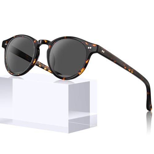 AVAWAY Polarized Round Sunglasses with UV400 Protection