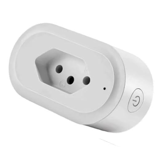Tomada Inteligente 16A Wi-Fi Automação Casa Compatível com Alexa e Google Home Branca