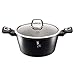 Granit Töpf 28cm 3.8L Kochtopf BERLINGER HAUS Black Silver BH-1851