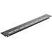 PrimeMatik - Grille de Ventilation pour plinthes Base en Aluminium 350x50mm de Couleur Noire
