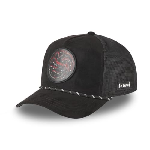 Casquette Trucker House of The Dragon noire Capslab snapback réglable taille unique