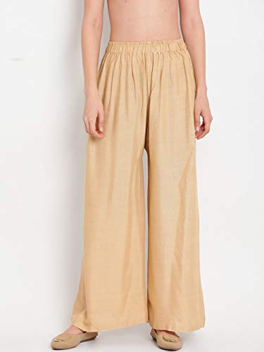 Image of Go Gazab - Stylish Combo Women's Palazzo Pants: Trendy Rayon Casual Wear for Fashion-Forward Ladies