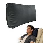 KBIBCK Non-Slip Headrest Pillow for Recliners Armchairs,Headrest Ergonomic Pillow with Velvet Cover,Memory Foam Headrest Neck Pillows, Neck Support Cushion for Cars,Office Chairs,Gaming Chairs (Black)