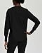 Landau Essentials Relaxed Fit 4-Pocket Snap-Front Scrub Jacket for Women 7525 Black