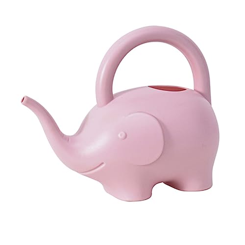 Gatuida Regadera De Elefante Manguera De Riego por Goteo Regadera Bulbos De Riego De Plantas Picos De Autorriego Regadera Grande Elephant Agua Regaderas PE De Plástico Rosa