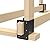 c2M Width & Depth Adjustable Elevated Outdoor Firewood Log Storage Rack Bracket Kit | Heavy Duty & Quick Assembly | Made in The USA + Hardware Included
