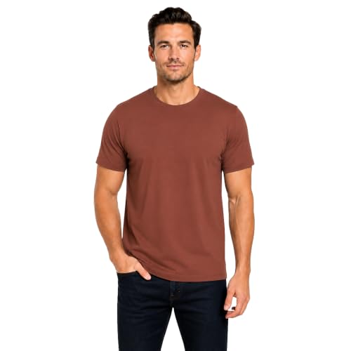 Image of Men's 100% Cotton Crew Neck T-Shirt | Regular Fit | Soft & Breathable | Casual Everyday Wear