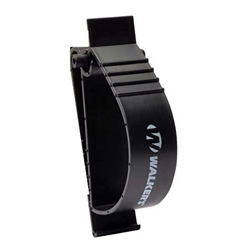 Walker's Durable Molded Polymer Universal Hands-Free Carry Hunting Range Shooting Earmuffs, Safety Glasses & Accessories Pocket Waistband Belt Clip Holder