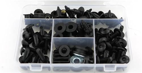 Kit visserie carénage Kawasaki Ninja ER-6F en acier noir haute résistance