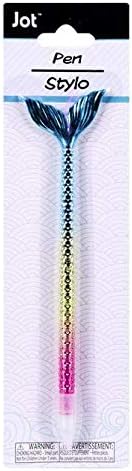 Miniatura 2 de Jot Un (1) bolígrafos metálicos de cola de sirena, 7.25 pulgadas de largo, los colores varían