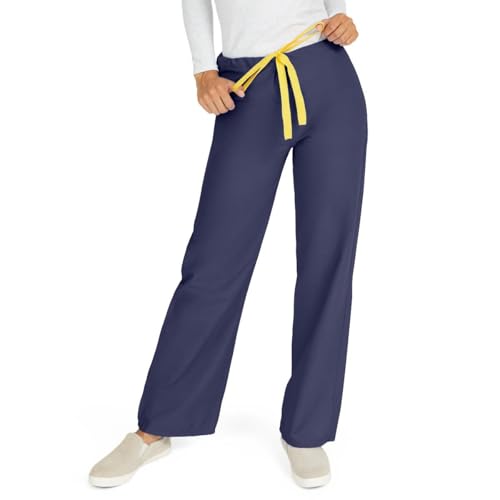 AngelStat Style 600 Unisex Scrub Pants with Angelica Color Coding - Navy
