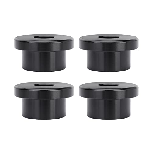 Tonrycue Solid Billet Handlebar Riser Bushings For Harley Softail Dyna Sportster Fxr Fx 1984-2016 (Black) #TOP1