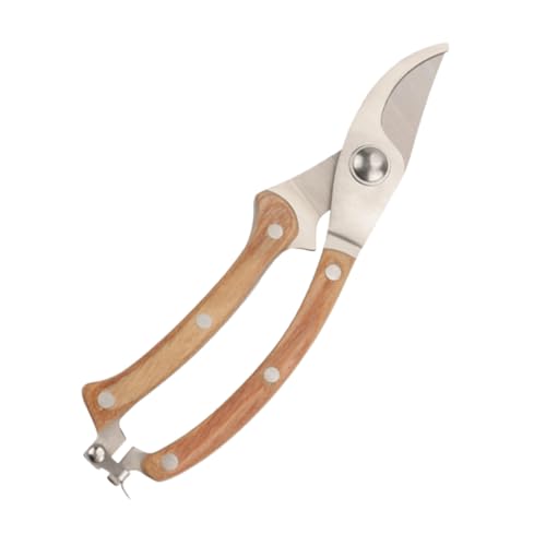 TOGEVAL 園芸用手動プルーナー 剪定鋏 ロック付き 耐久ステンレス製 多機能ガーデントリマー 枝切り作業に