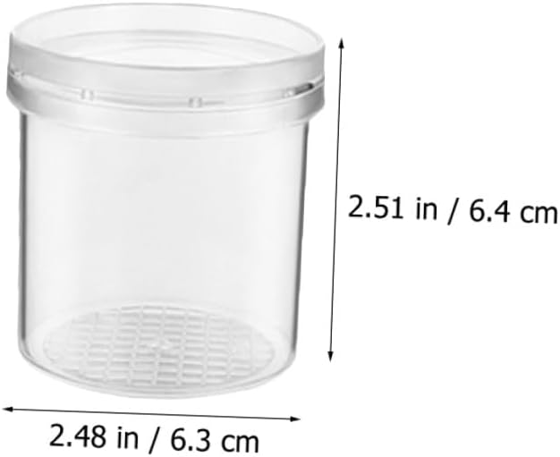 Toddmomy 5Pcs Portable Insect Observation Boxes with Magnifying Lid Lightweight Bug Jars with Ventilation for Outdoor Nature Exploration and Science Learning
