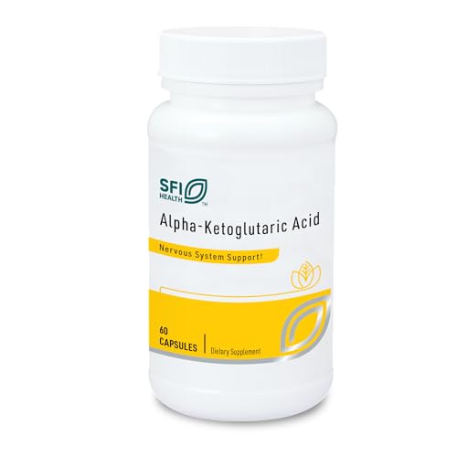 Klaire Labs SFI Health Alpha-Ketoglutaric Acid - Energy & Metabolism Support - 300mg AKG in Hypoallergenic, Vegetarian Capsules, Dairy & Gluten-Free (60 Capsules) Klaire Labs SFI Health Alpha-Ketoglutaric Acid - Energy & Metabolism Support - 300mg AKG in Hypoallergenic, Vegetarian Capsules, Dairy & Gluten-Free (60 Capsules)