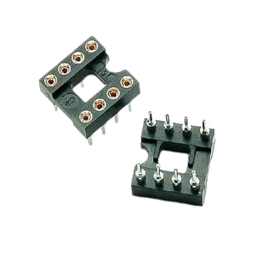 50pcs 8Pin DIP SIP Round IC Sockets Adaptor Solder Type Gold Plated Machined New for Arrival 2025 High for Quality