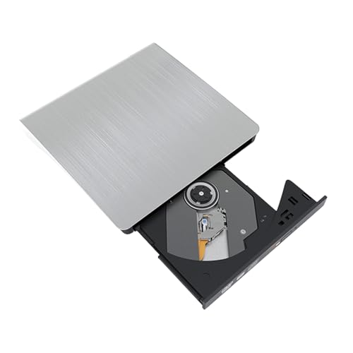 Unidad de disco externa: reproductor de disco USB para computadora de escritorio, lector de disco de transferencia de datos de alta velocidad, reproductor de escritor portátil | Unidad compacta para