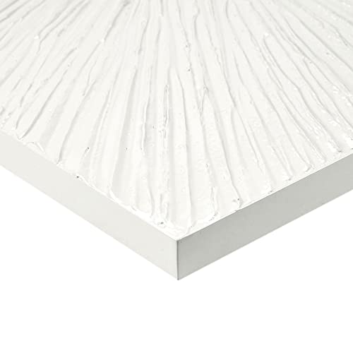 Madison Park Signature MPS95A-0038 Sunburst Wall Art - Modern Resin Dimensional Radiant Color Hand Painted Home Décor Abstract Textured White 30 Inch W X 30 Inch H X 1.25 Inch D thumb #6