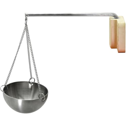 BCOATH Aromatherapy Essential Oil Bowl Stainless Steel Sauna Oil Cup for Home Hotel and Beauty Salons Smooth Easy to Clean Durable Design Hanging Container