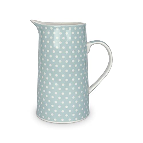 Brocca in porcellana Isabelle Rose Shabby chic caraffa retrò a pois 1L 5150