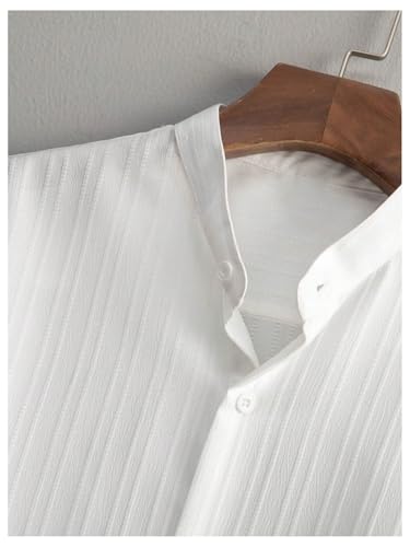 Men's 2 Piece Beach Vacation Outfits Button Down Short Sleeve Shirts and Straight Leg Pants Set3