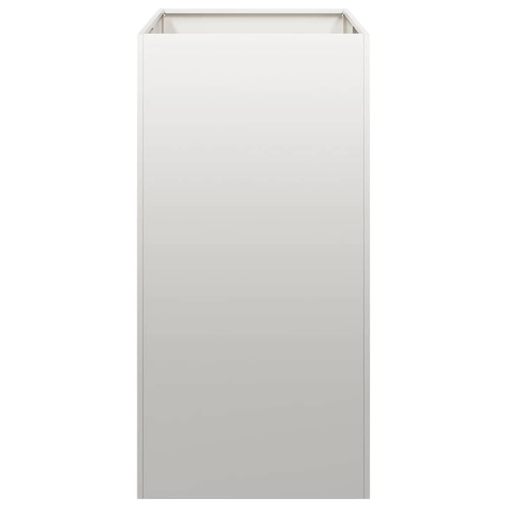 Hothingwell Ogrodnik ze stali nierdzewnej 40 x 80 x 80 cm | Otwarte dno do drenażu, wzmocnienia wsporników wewnętrznych, do użytku zewnętrznego, ogrodu, balkonu