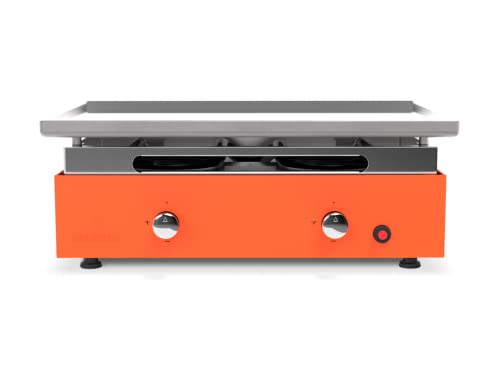 Plancha gaz acier laminé 2 feux Créative Cover