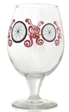 (1) New Belgium Brewery Globe Glass - Limited Bicycle Edition