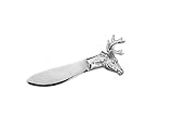 Größe: 13 x 4 x 5 cm Buttermesser Hirsch, Edelstahl, 13 x 4 x 5 cm