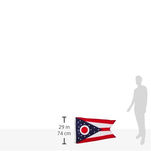 Drapeau Ohio State 2x3' Annin Flagmakers pour mât extérieur